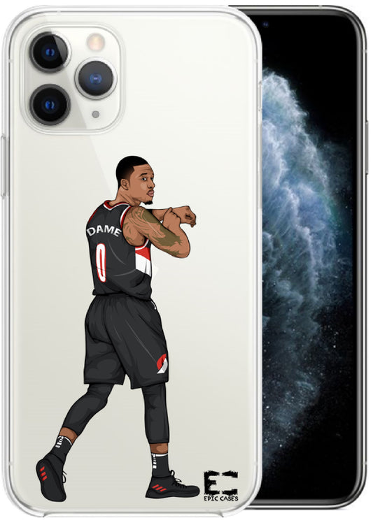 Damian "Dame" Lillard Epic Cases Clear Soft Case Cover Apple iPhone 6/7/8/Plus/X/XS/XS Max/XR/11/11 Pro/11 Pro Max