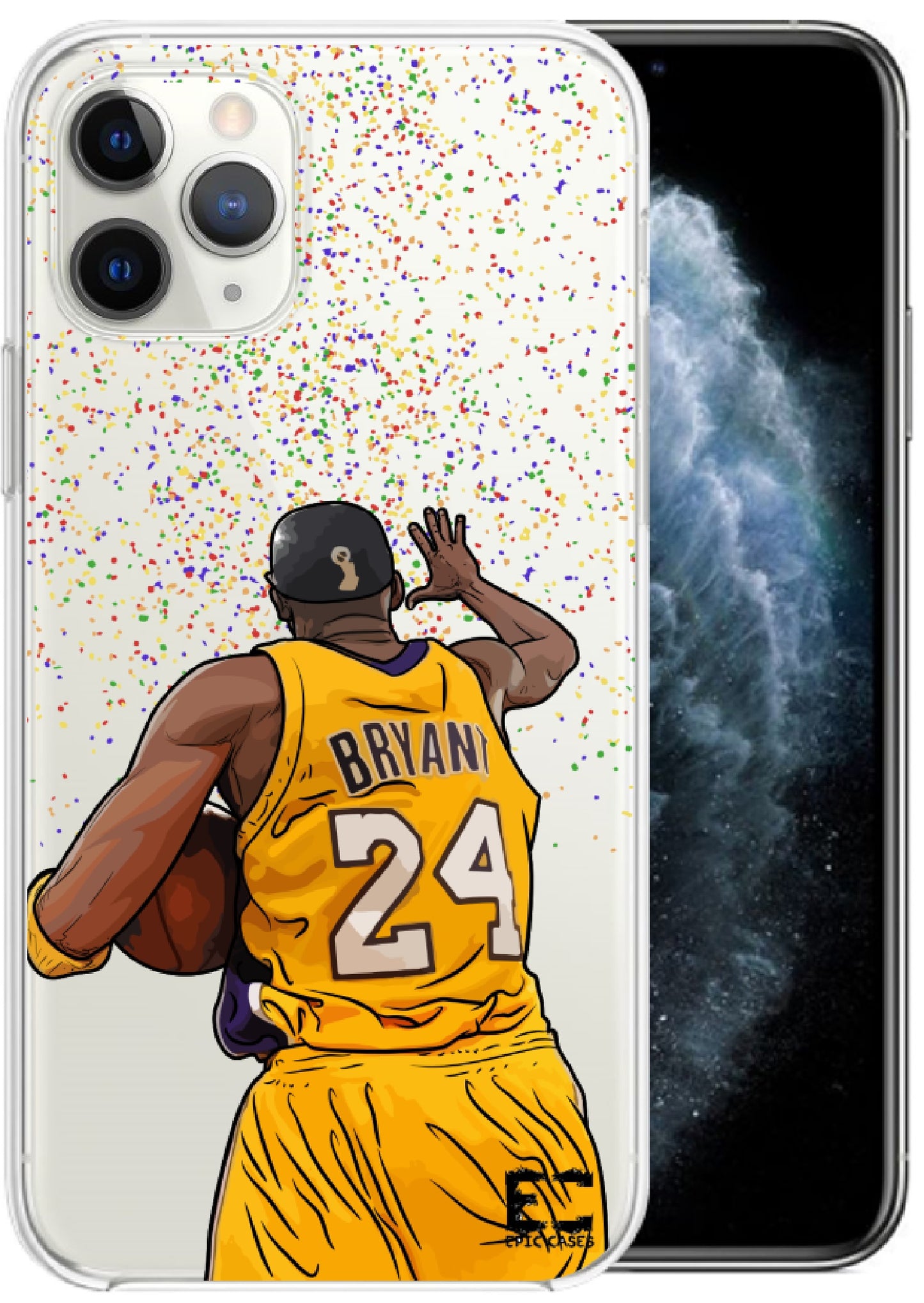 Kobe Bryant Epic Cases Ultra Slim Crystal Clear Soft Transparent TPU Case Cover Apple iPhone 6/7/8/Plus/X/XS/XS Max/XR/11/11 Pro/11 Pro Max